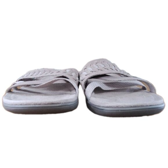 Merrell Women's 9 Moon Gray Slip-on Braided Sandals Flats - Picture 4 of 15